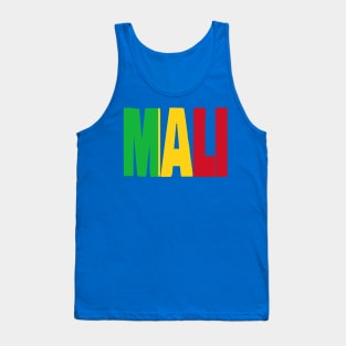 Mali flag stencil Tank Top